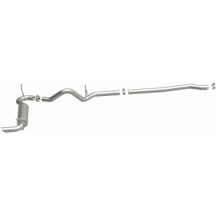 Magnaflow Cat-Back Performance Exhaust for 12-14 Jeep Wrangler 4dr Single Straight Rear P/S Exit Stainless Steel - OneFastShop