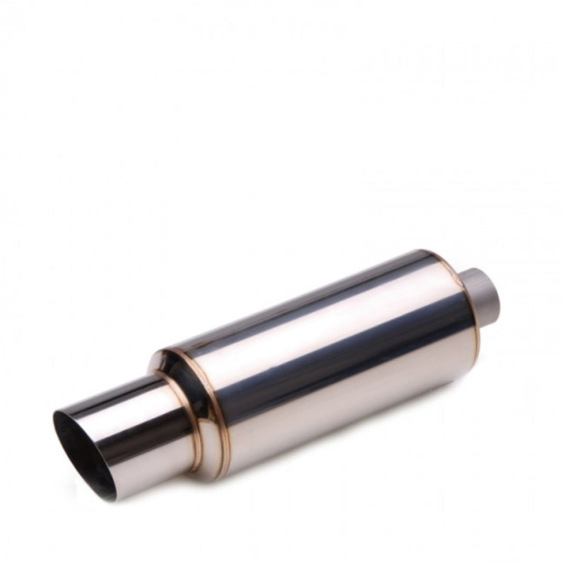 Skunk2 Universal Exhaust Muffler 60mm 2.25in Exhaust System Compatible with Honda Civic 2006-2010 and More