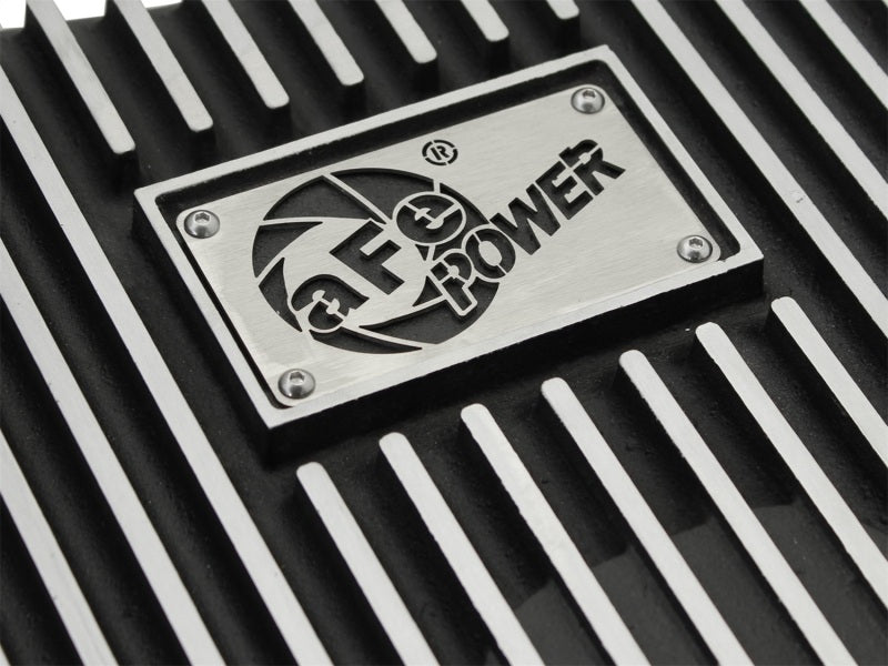 Afe Power Transmission Pan Black Machined for Ford 6R140 V8 6.7L Trucks 11-14