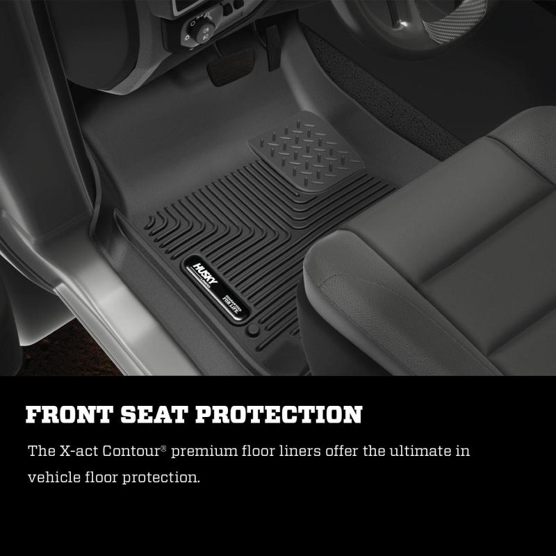 Husky Liners X-Act Contour Black Floor Liners for 2023 Honda Pilot 2nd Seat