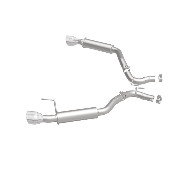 Magnaflow Axle Back Exhaust System SS 2.5in Competition Dual Split Polish 4.5in Tip 2015-2023 Ford Mustang EcoBoost - OneFastShop