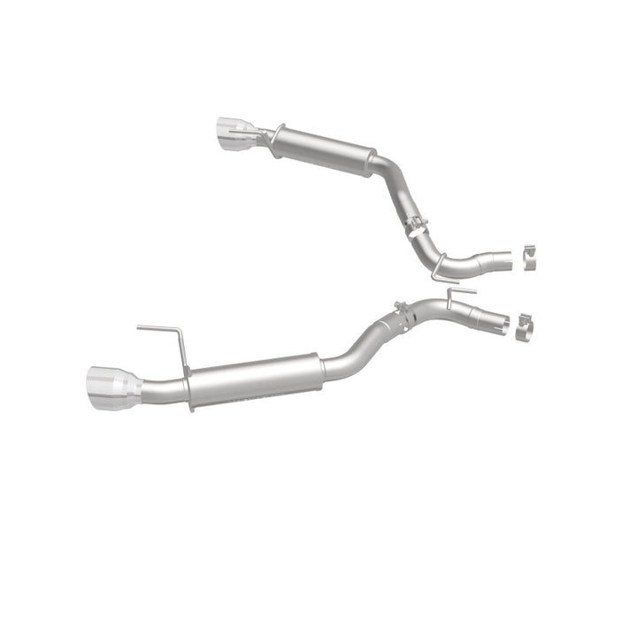 Magnaflow Axle Back Exhaust System SS 2.5in Competition Dual Split Polish 4.5in Tip 2015-2023 Ford Mustang EcoBoost - OneFastShop