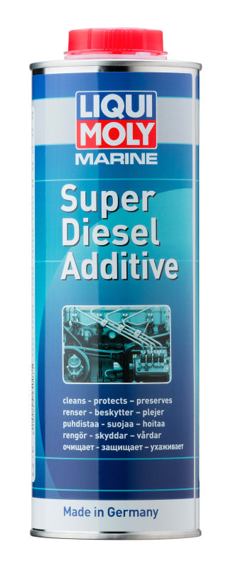 LIQUI MOLY Marine Super Diesel Additive 1L Fuel System Cleaner Corrosion Preventative Increased Lubrication - OneFastShop
