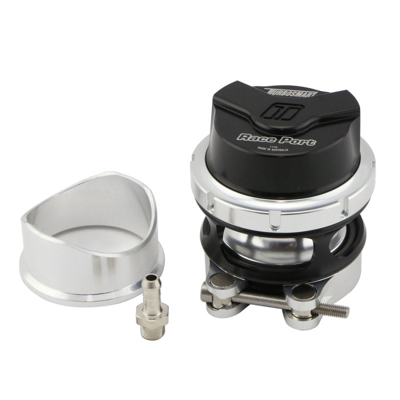 Turbosmart Gen V Race Port BOV - Black, High Flow 330 CFM, Lightweight Design - OneFastShop