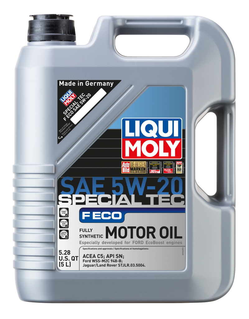 LIQUI MOLY Motor Oil 5L Special Tec F ECO SAE 5W20 - Acura MDX, RL, TL, TSX, ZDX, Ford Fiesta, Genesis, Honda Accord, Civic, CR-V, Element, Fit, Odyssey, Pilot, Ridgeline - OneFastShop