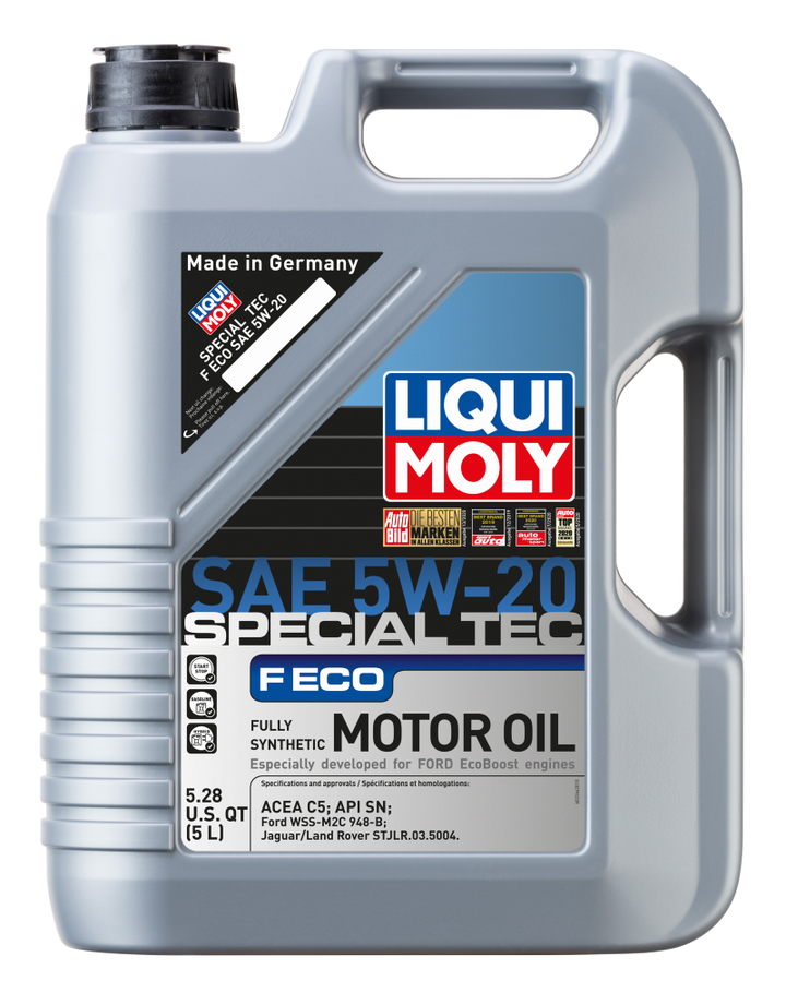 LIQUI MOLY Motor Oil 5L Special Tec F ECO SAE 5W20 - Acura MDX, RL, TL, TSX, ZDX, Ford Fiesta, Genesis, Honda Accord, Civic, CR-V, Element, Fit, Odyssey, Pilot, Ridgeline - OneFastShop