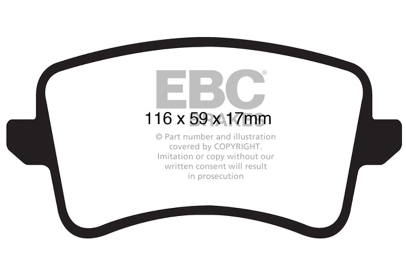 EBC Redstuff Rear Brake Pads 09-11 Audi A4 2.0 Turbo - OneFastShop