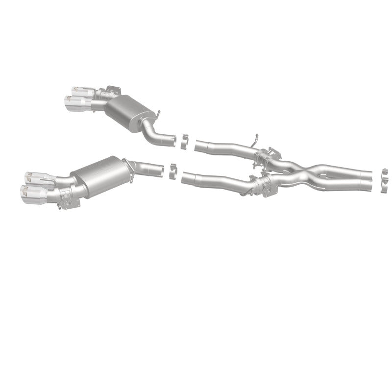 MagnaFlow Competition Cat Back Exhaust System 2016 Chevy Camaro 6.2L V8 Quad Polished Tips - OneFastShop