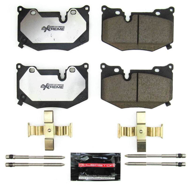 PowerStop Z26 Extreme Street Brake Pads with Hardware for 2020-2024 Chevrolet Corvette C8 Z51