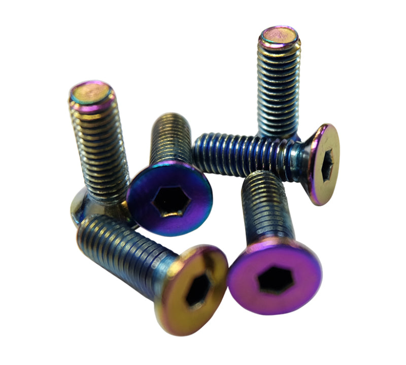 NRG Steering Wheel Screw Kit - Conical Neochrome