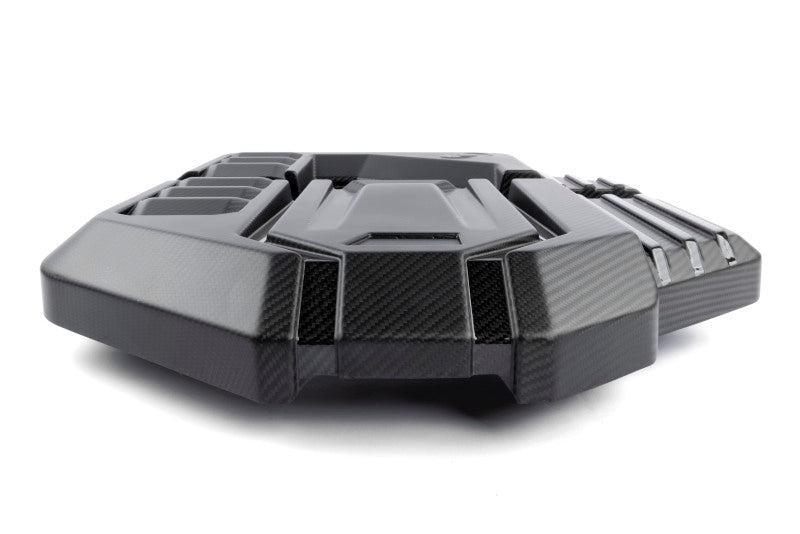 Dinan Carbon Fiber Engine Cover BMW M2/M3/M4 S58 2021-2026 - Matte Twill with Gloss Accents, image 2