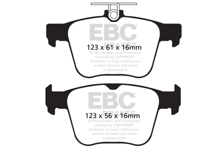 EBC Bluestuff Rear Brake Pads for 2014+ Audi S3 Premium Premium Plus Prestige - OneFastShop