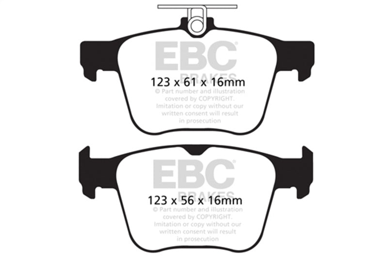 EBC Yellowstuff Rear Brake Pads for 14-20 Audi S3 2.0 Turbo - OneFastShop