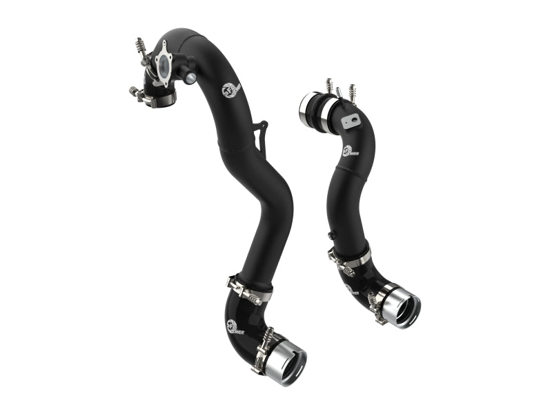 Afe BladeRunner Aluminum Hot/Cold Charge Pipe Kit - Black for 21-22 Ford Bronco L4-2.3L