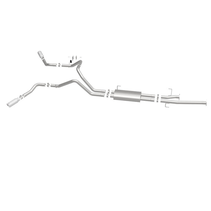 Magnaflow Street Series Cat-Back Exhaust System for Toyota Tundra 4.6L/5.7L V8 SS 2.5 Dual Split Rear 4in Tip - OneFastShop