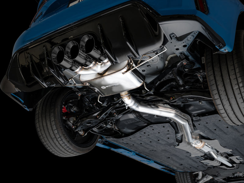 AWE Tuning Touring Edition Exhaust with Triple Diamond Black Tips for 2023 Honda Civic Type R
