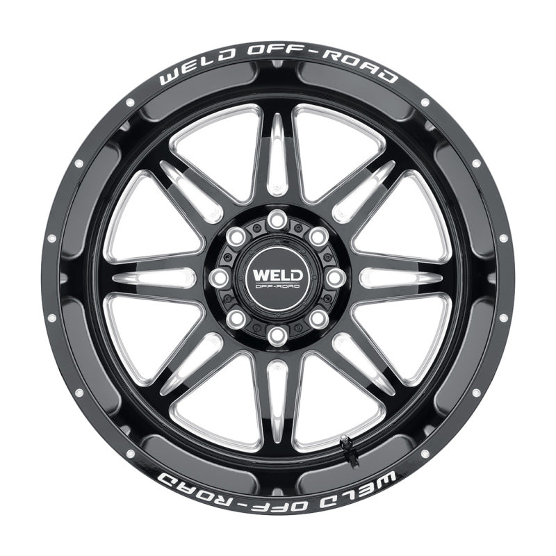 Weld Cheyenne W132 Series Wheel – 20x10 8x170 BP –18 Offset 4.75 BS 125.1 Bore Gloss Black MIL (125.1)