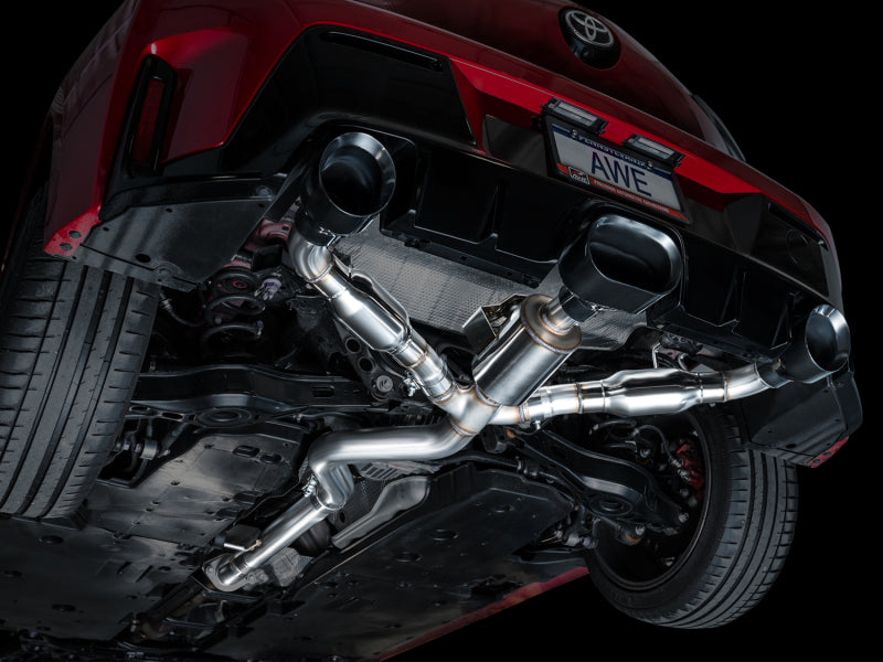 AWE Tuning Track Edition Exhaust with Diamond Black Tips for 2023+ Toyota GR Corolla