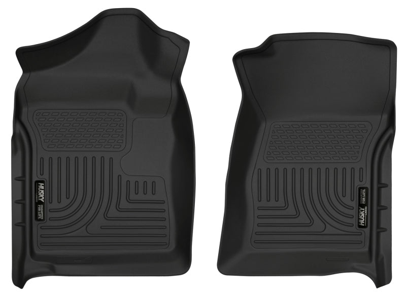 Husky Liners WeatherBeater Black Floor Liners for 07-12 Chevrolet Silverado/GMC Sierra Regular Cab - OneFastShop