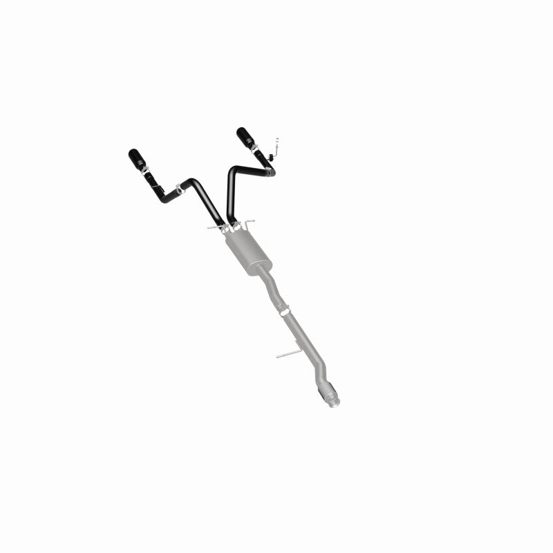 Magnaflow Cat-Back Exhaust 4in Black Dual Split Tips 14-15 Chevy Silverado/GMC Sierra 4.3L-5.3L - OneFastShop