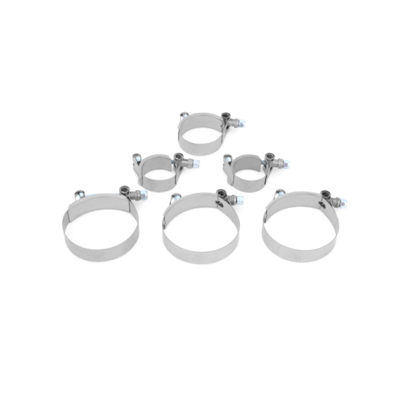 Mishimoto Top-Mount Intercooler Kit - Powder Coated Silver & Blue Hoses for Subaru WRX/STi 02-07/04-07 - OneFastShop