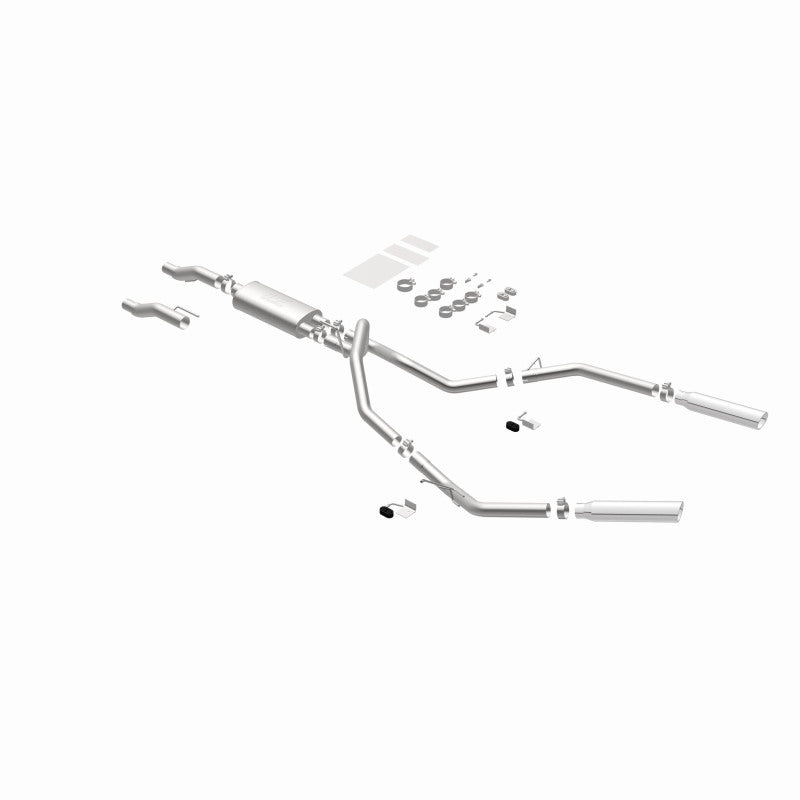 Magnaflow Catback Exhaust System for 2011-2014 Ford F-150 3.7L 5.0L 6.2L Dual Split Rear Exit with 3.5in Stainless Steel Tips - OneFastShop
