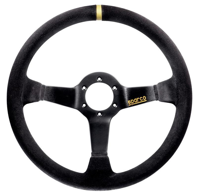 Sparco 325 Steering Wheel Suede Black Suede Finish - OneFastShop