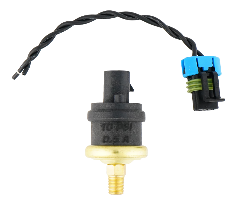 DeatschWerks 10PSI 1/8th NPT Adjustable(8-12PSI) Hobbs Switch With Pigtail(0.5A)