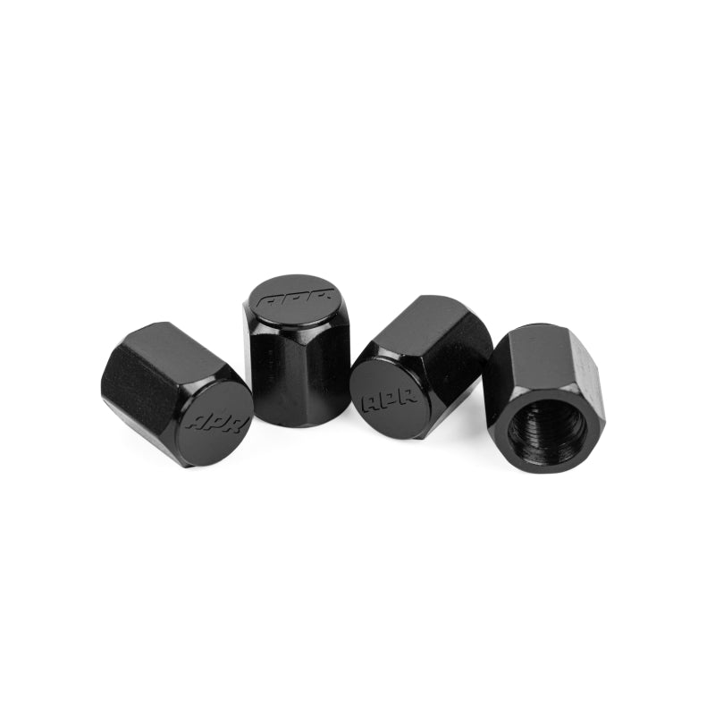 APR Aluminum Valve Stem Caps Set of 4 - Audi 1992-2027 - Black