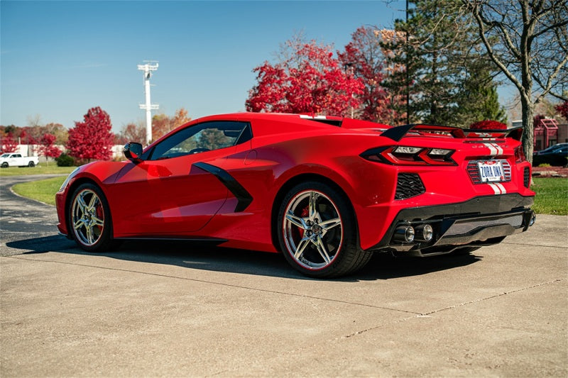 CORSA Performance Valved Cat-Back Exhaust 3in with 4.5in Carbon Fiber Tips for 2020-2024 Chevrolet Corvette C8 RWD