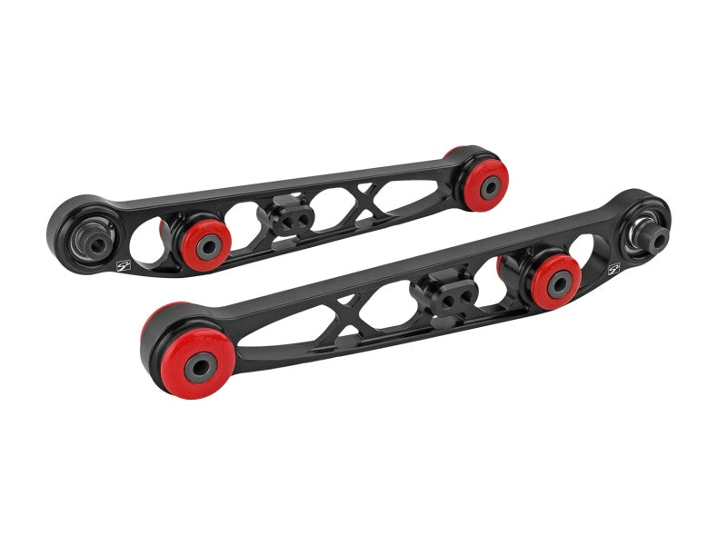Skunk2 Honda/Acura EG/DC Ultra Series Rear Lower Control Arm Set - Black for 1988-2001 Civic, CRX, Integra