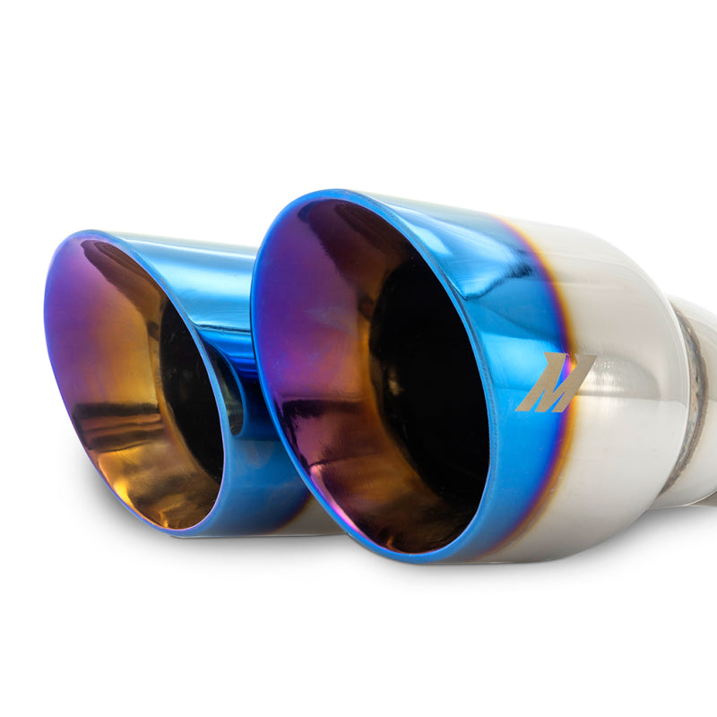 Mishimoto Dual Offset Tips 2.5in Inlet 3in Outlet Burnt