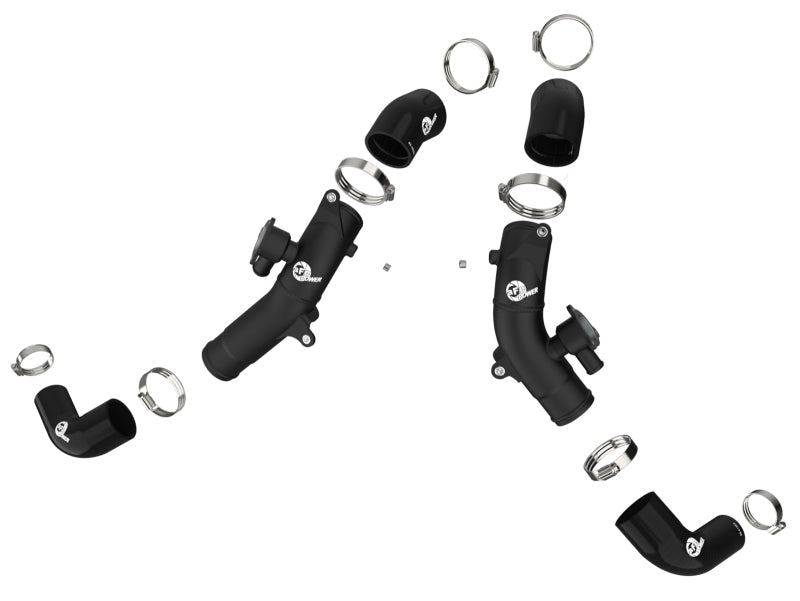 Afe BladeRunner 2.5in Aluminum Hot Charge Pipe - Black for 2022 Toyota Tundra V6-3.5L (TT) - OneFastShop