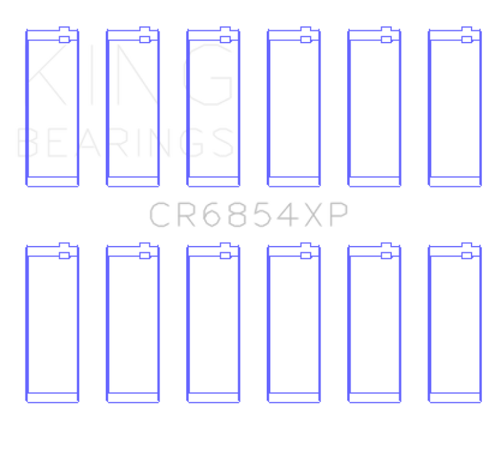 King Engine Bearings Performance Rod Bearing Set for 1995 BMW M3 Base and Lightweight - S50830 Size STD
