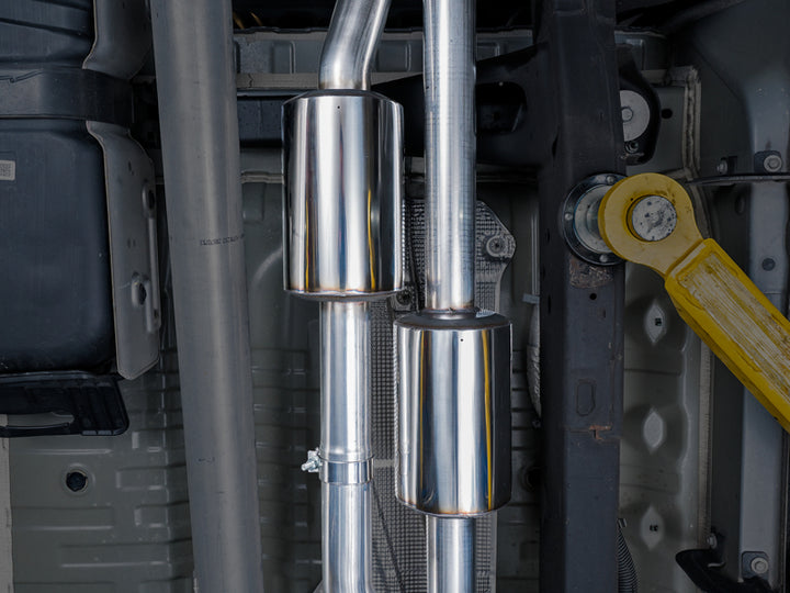 AWE Tuning 0FG Catback Exhaust System - 4th Gen GM 1500 6.2L - Quad Chrome Tips