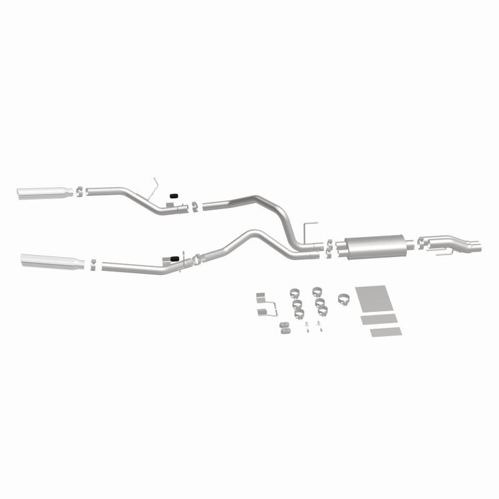 Magnaflow Catback Exhaust System for 2011-2014 Ford F-150 3.7L 5.0L 6.2L Dual Split Rear Exit with 3.5in Stainless Steel Tips - OneFastShop