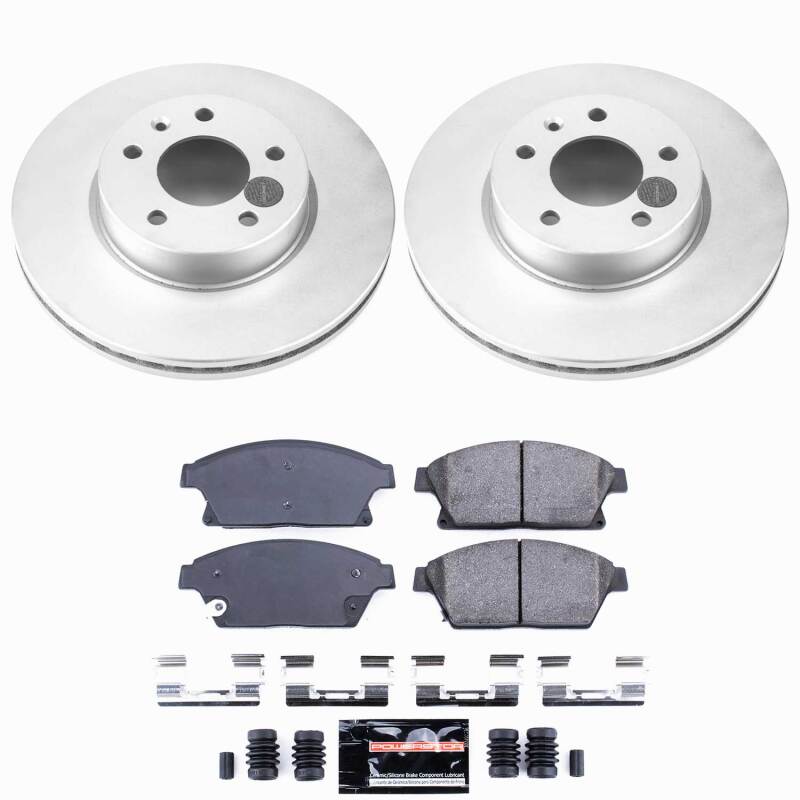PowerStop Z23 Front Coated Brake Kit - Cadillac ATS 2013-2018 - 300mm Rotors