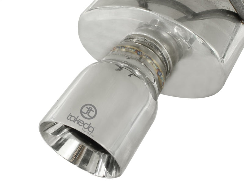 Afe Takeda Exhaust 2.5in Dia 304SS Axle-Back with Polished Tip for 06-11 Honda Civic EX Sedan L4 1.8L