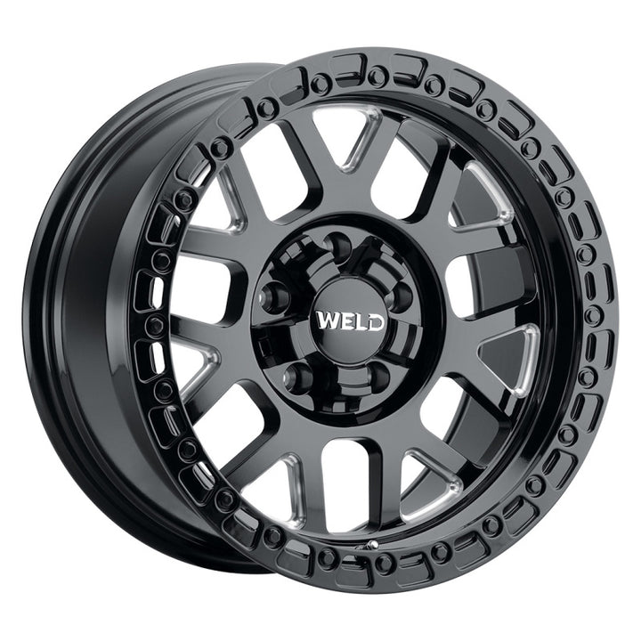 Weld Off-Road W105 Cinch Wheel 17x9.0 for 6x135/6x139.7 ET-12 BS4.50 Gloss Black MIL (106.1) - OneFastShop