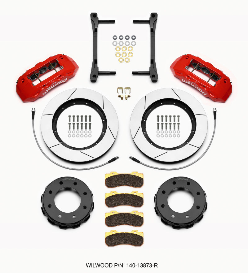 Wilwood TX6R Front Kit 15.00in Red for 2011-2015 GM Truck/SUV 2500 - OneFastShop
