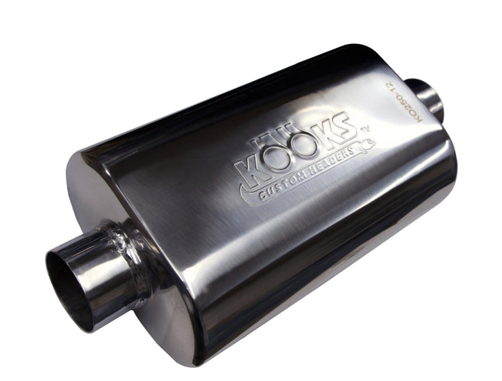 Kooks Headers Universal Oval Muffler 2 1/2in Center/Center (4x8x12) - OneFastShop
