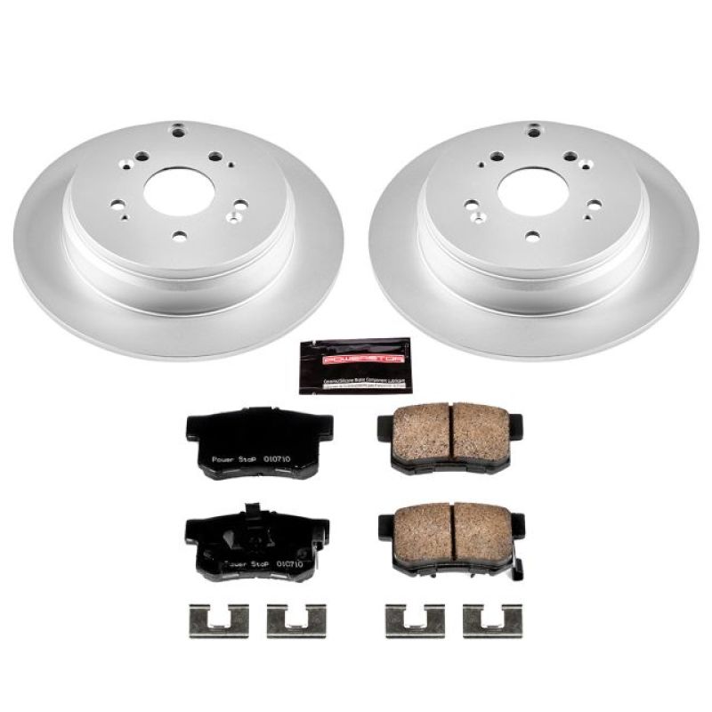 Power Stop Z17 Evolution Geomet-Coated Rear Brake Kit - Honda CR-V, Acura RDX 2005-2018