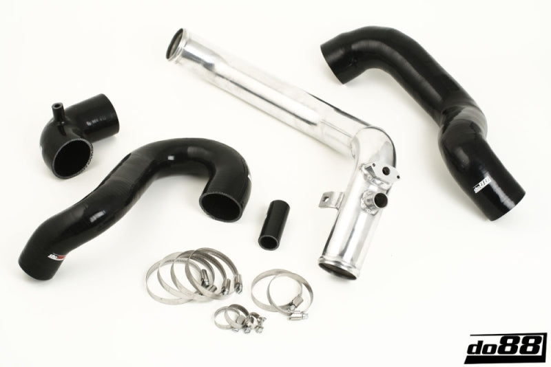 do88 Manual Transmission Charge Pipe Kit - Saab 9-5 2001-2010 - Black Hoses