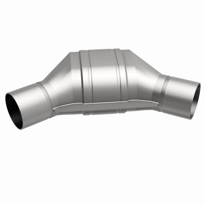 Magnaflow Conv Univ 2 Angled In/Out Stainless Steel Catalytic Converter for 1987-1995 Ford Lincoln Mercury Subaru Models - OneFastShop