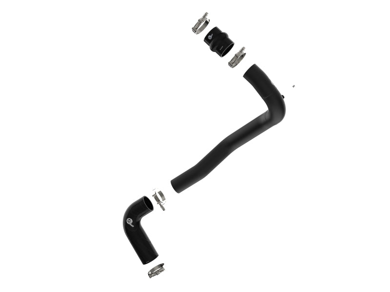 aFe BladeRunner 3 IN Aluminum Hot Charge Pipe - Black for 08-10 Ford F-250/F-350 Super Duty V8-6.4L (td)