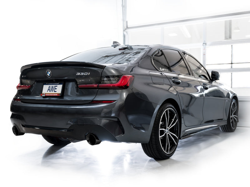 AWE Track Edition Axle-Back Exhaust - Diamond Black for BMW 330i / 430i (19-23 / 21-23) - OneFastShop
