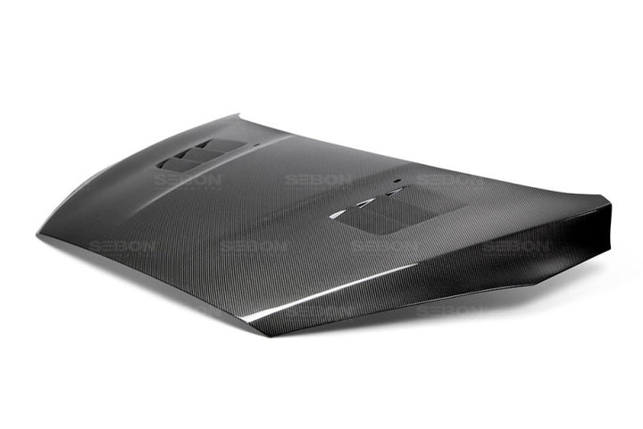 Seibon TS-Style Gloss Finish Carbon Fiber Hood for 15-16 Ford Focus - OneFastShop