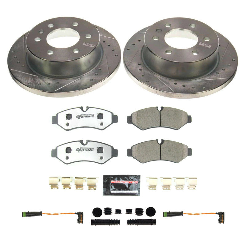 PowerStop Z36 Truck & Tow Rear Brake Kit - Mercedes-Benz Sprinter 1500 / 2500 2019-2024