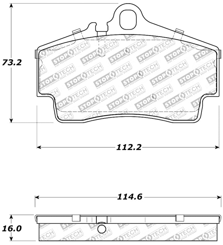 Stoptech Performance Rear Brake Pads Para-Aramid Kevlar 1997-2008 Porsche Boxster Boxster S 911 - OneFastShop