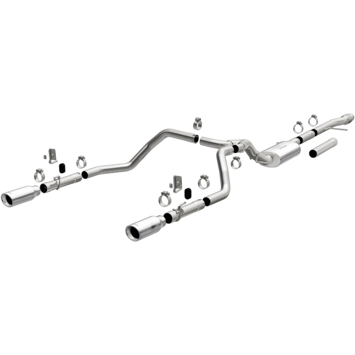 Magnaflow Street Series Dual Exit Exhaust for 2019-2024 Chevy Silverado 1500 V8 5.3L/V6 4.3 with Polished Tips - OneFastShop